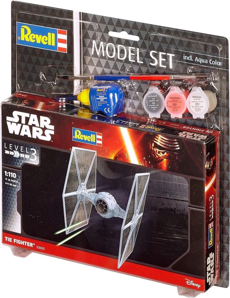 Revell STAR WARS TIE Fighter Modelbouwpakket 1:112 - 22 Onderdelen