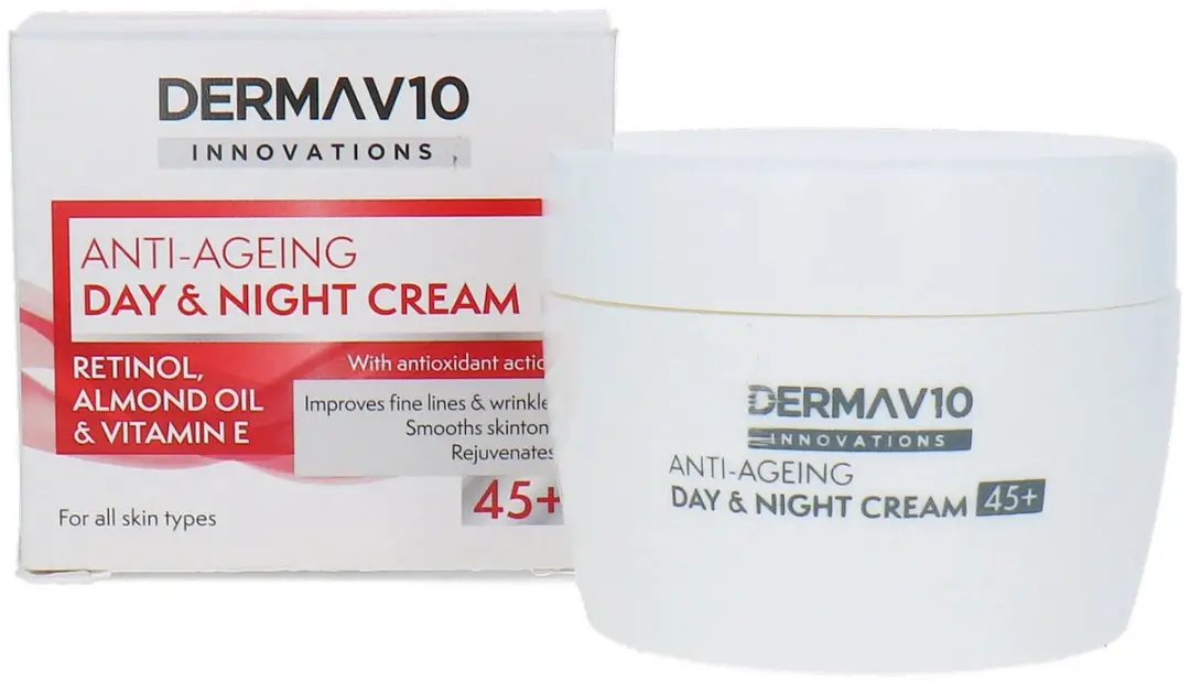 Derma V10 Anti-Ageing Dag & Nachtcrème 50ml