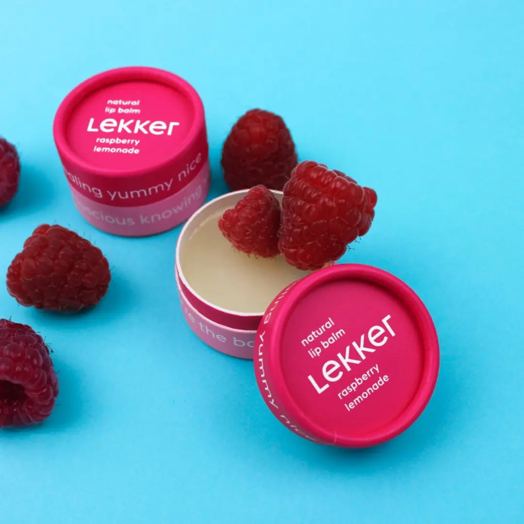The Lekker Company Lippenbalsem Framboos & Citroen 8ml