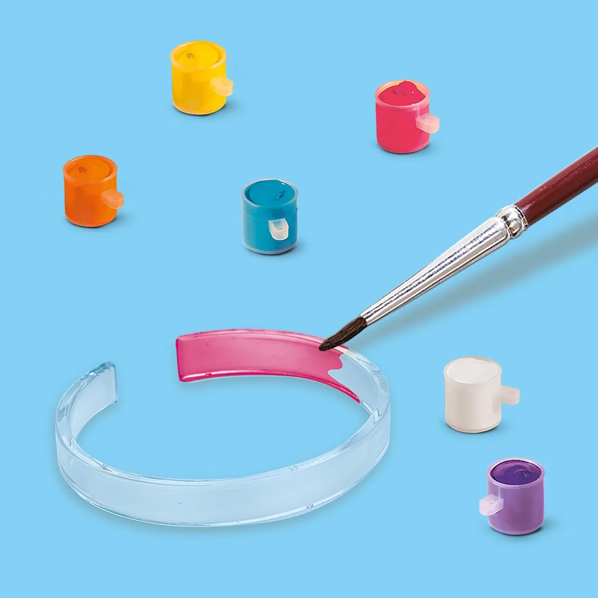 SES Creative Hobby Pink Diamanzo Ringen & Armbanden - 8 Stuks