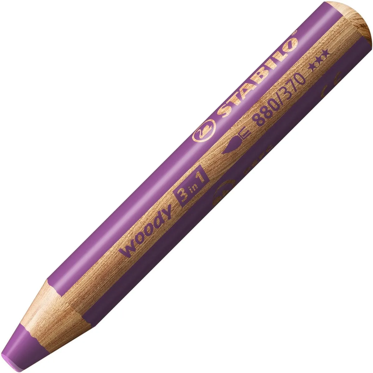 STABILO woody 3 in 1 Potlood - Paars
