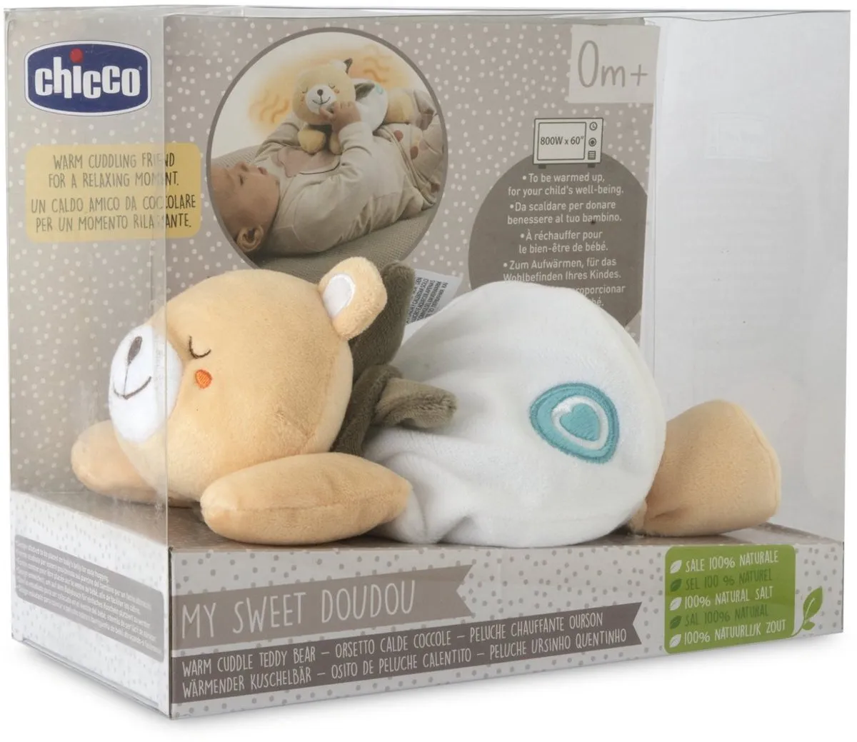 Chicco Warm Cuddle Bear Knuffel - Naturel tinten
