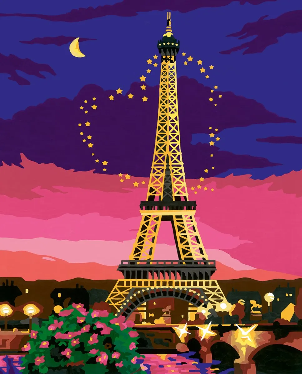 Ravensburger CreArt City of Love Schilderen op nummer - Multicolor - 15 Kleuren