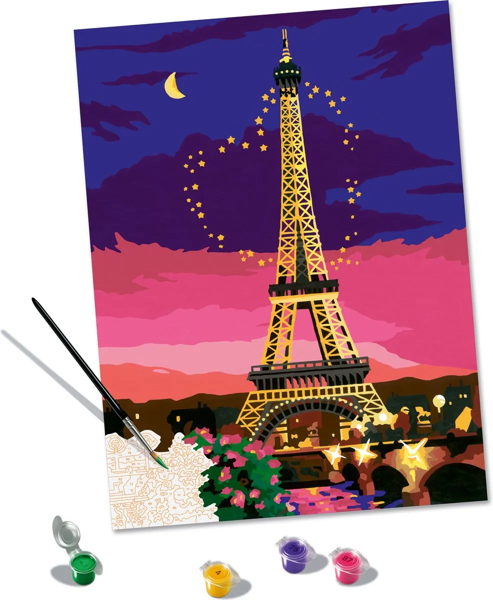 Ravensburger CreArt City of Love Schilderen op nummer - Multicolor - 15 Kleuren