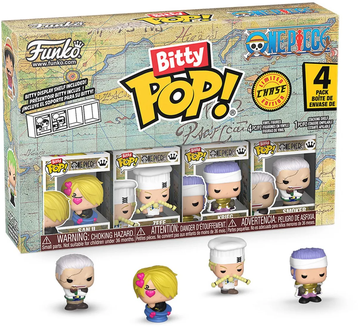 Funko Bitty Pop! One Piece Sanji - 4 Stuks