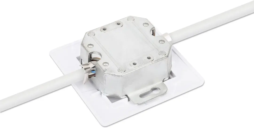 Intellinet 771917 Netwerkbus 2-Poorts Cat6a 10G - Wit - afbeelding 2 van 6