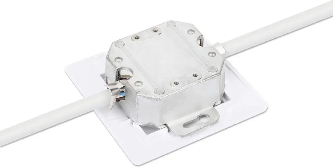 Intellinet 771917 Netwerkbus 2-Poorts Cat6a 10G - Wit - afbeelding 4 van 6
