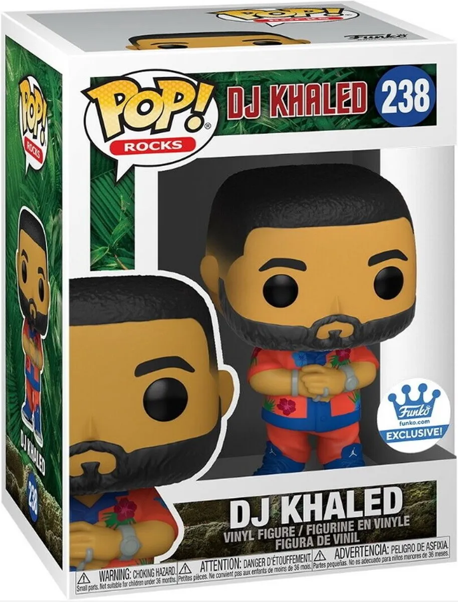 Funko DJ Khaled POP! Rocks Exclusief Verzamelfiguur - 9 cm - Multicolor - afbeelding 2 van 3