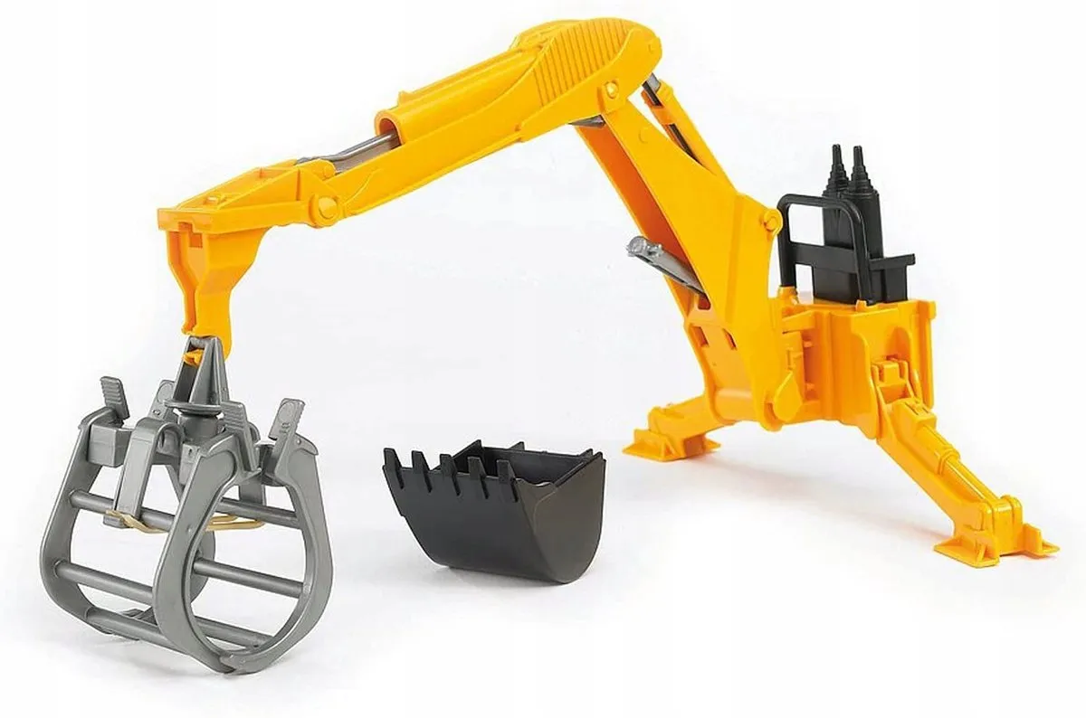 Bruder Graafmachinearm met Grijper en Schep 02338