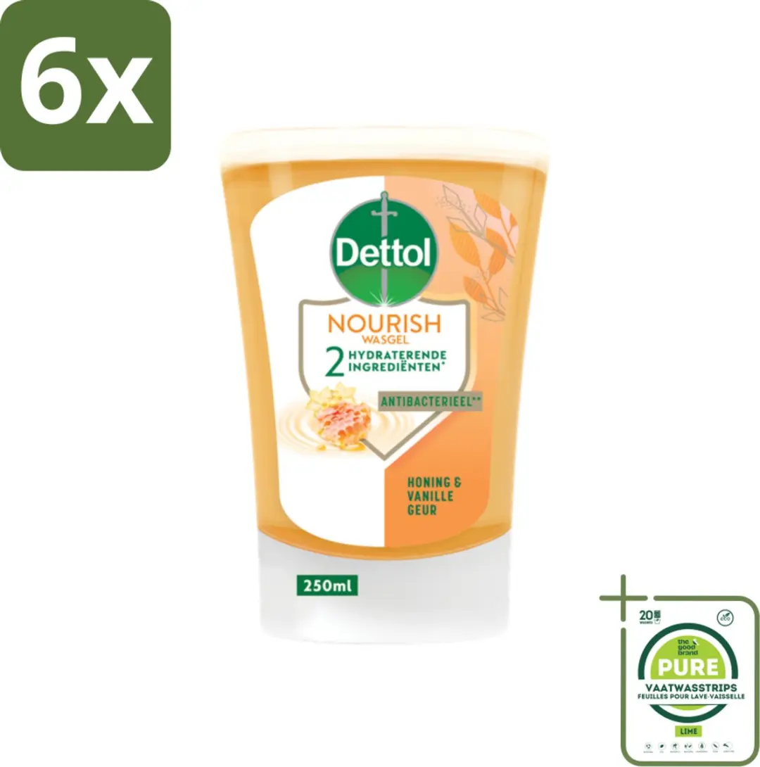 Dettol No-Touch Handzeep Refill Extra Care Honey & Sheabutter 250 ml