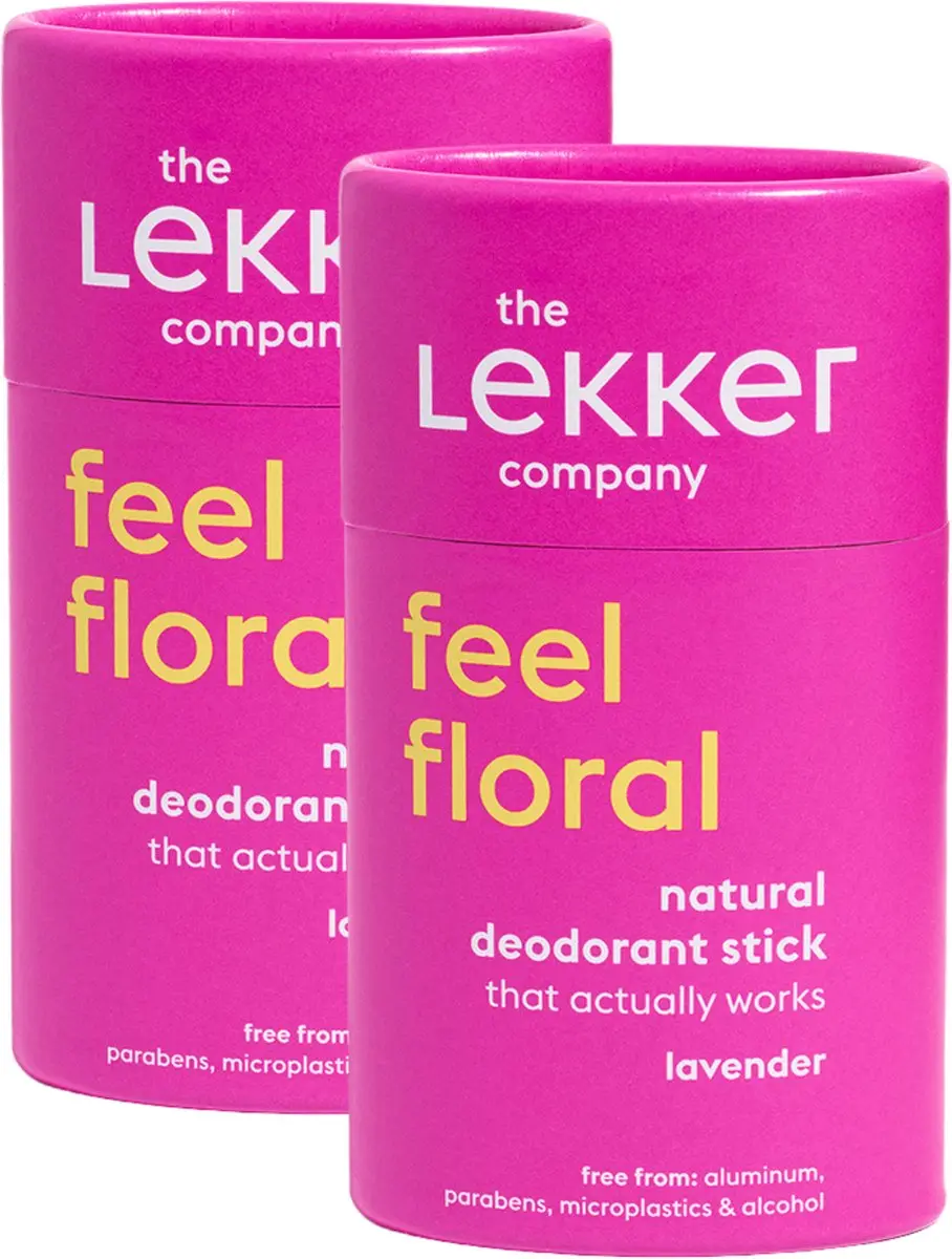 The Lekker Company deodorant stick lavendel duoverpakking