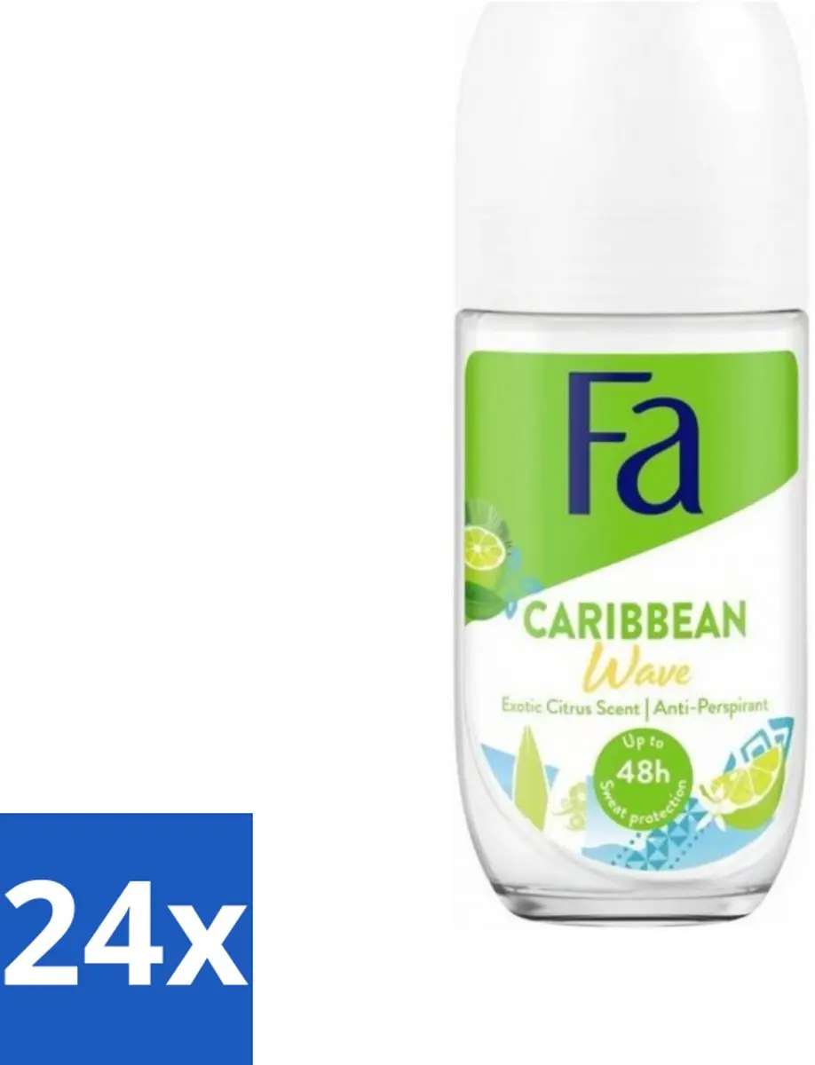 24 x Fa Deodorant Roller Lime Squeeze 50 ml
