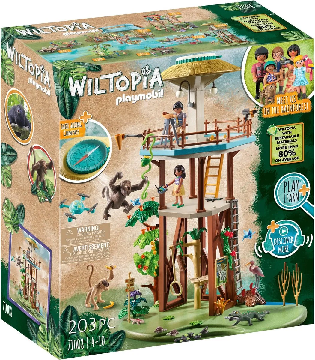 Playmobil Wiltopia Onderzoeksstation 71008 - Multicolor