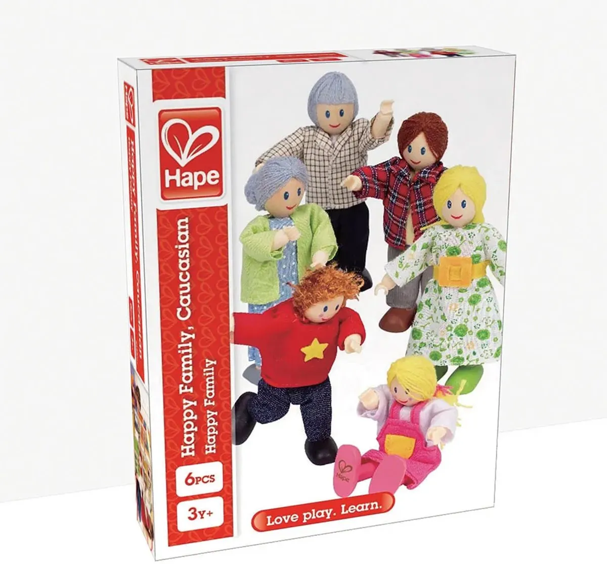 Hape Poppenfamilie 6 Stuks - Poppenhuispop - Veelkleurig