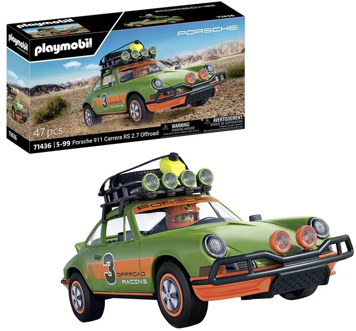 Playmobil Porsche 911 Carrera RS 2.7 71436 - Meerkleurig