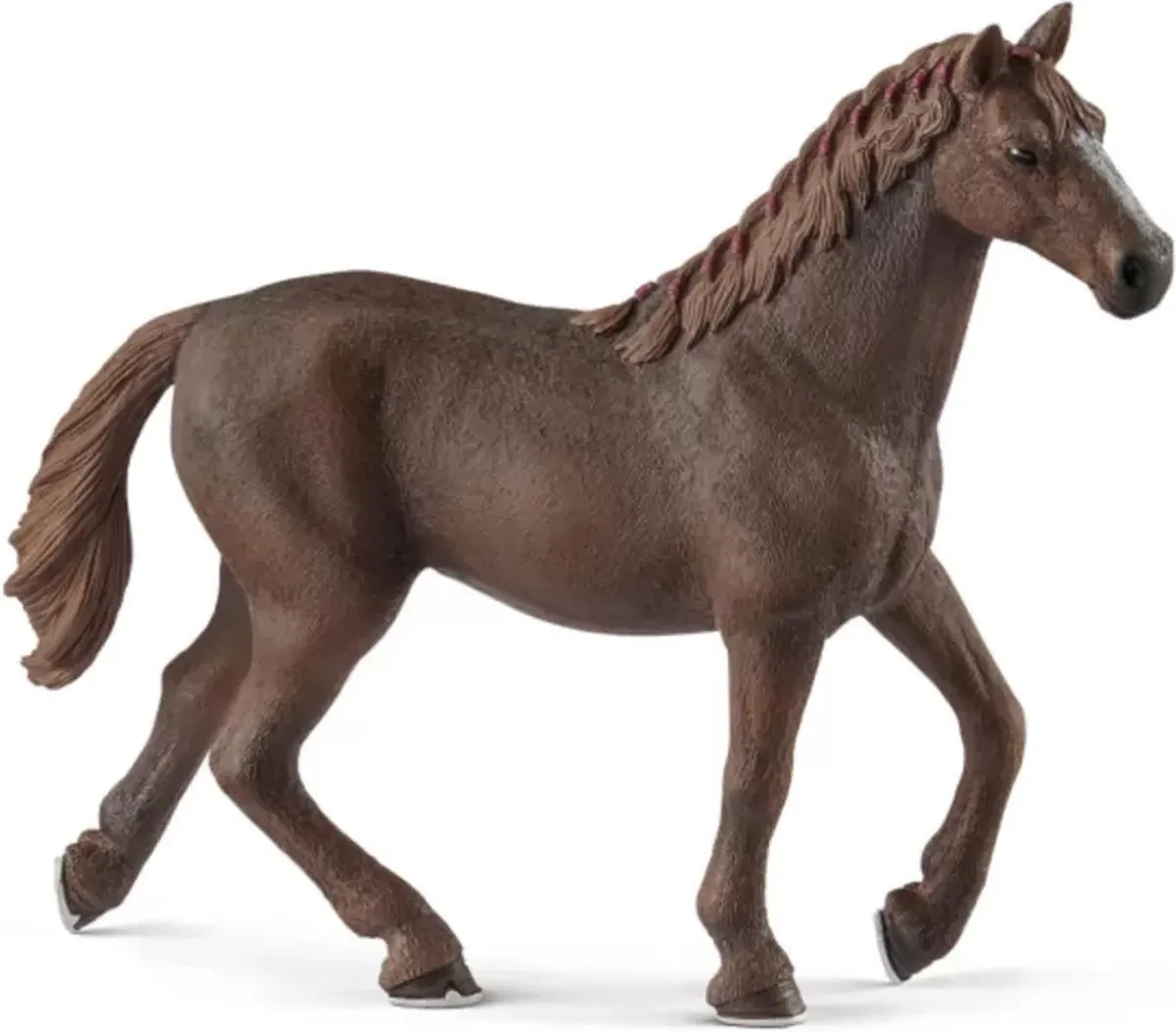 Schleich Horse Club Engelse Volbloed Merrie Speelfiguur - Bruin