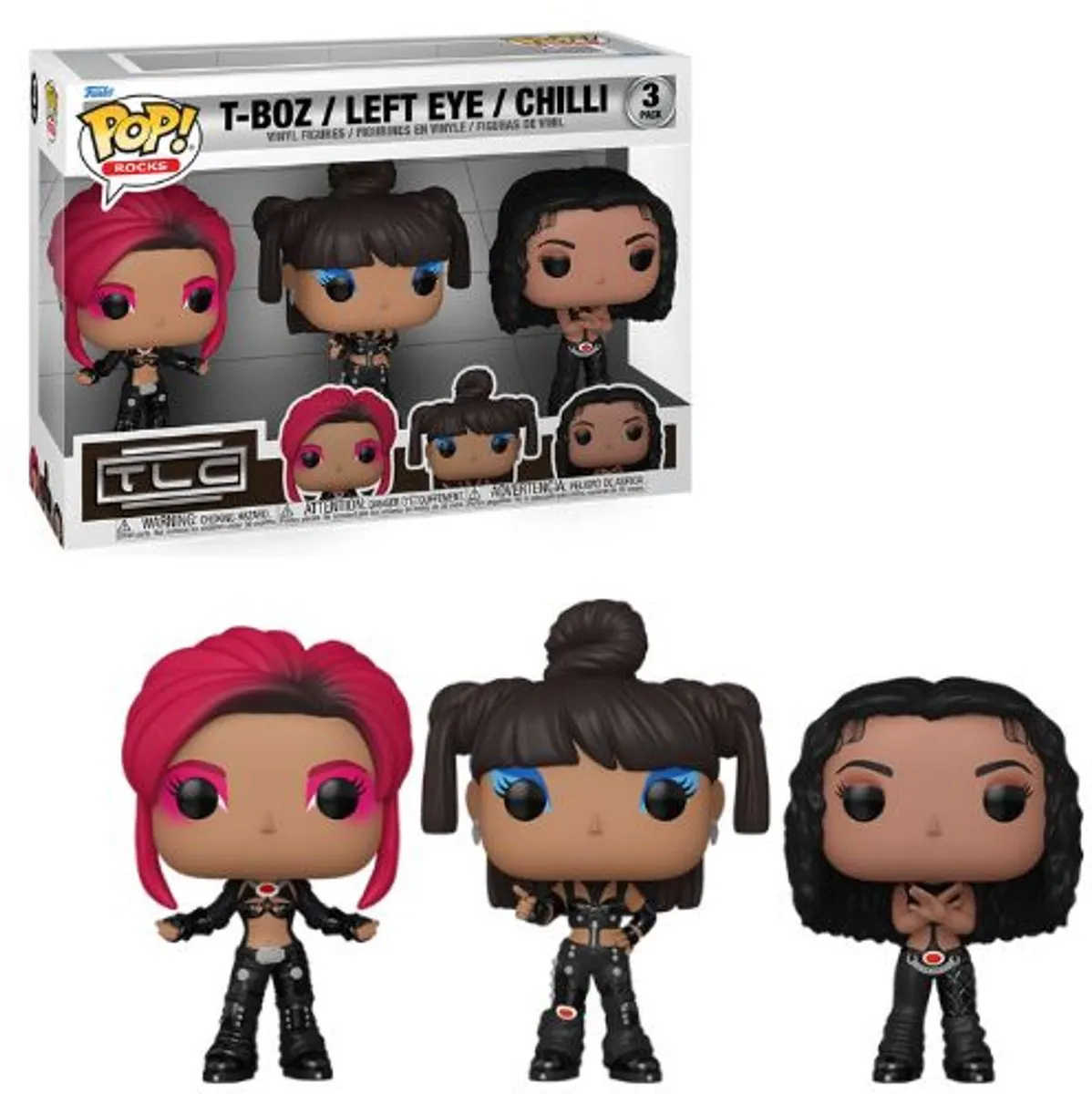 Funko Pop Rocks TLC 3-Pack - T-Boz, Left Eye, Chilli - afbeelding 6 van 6