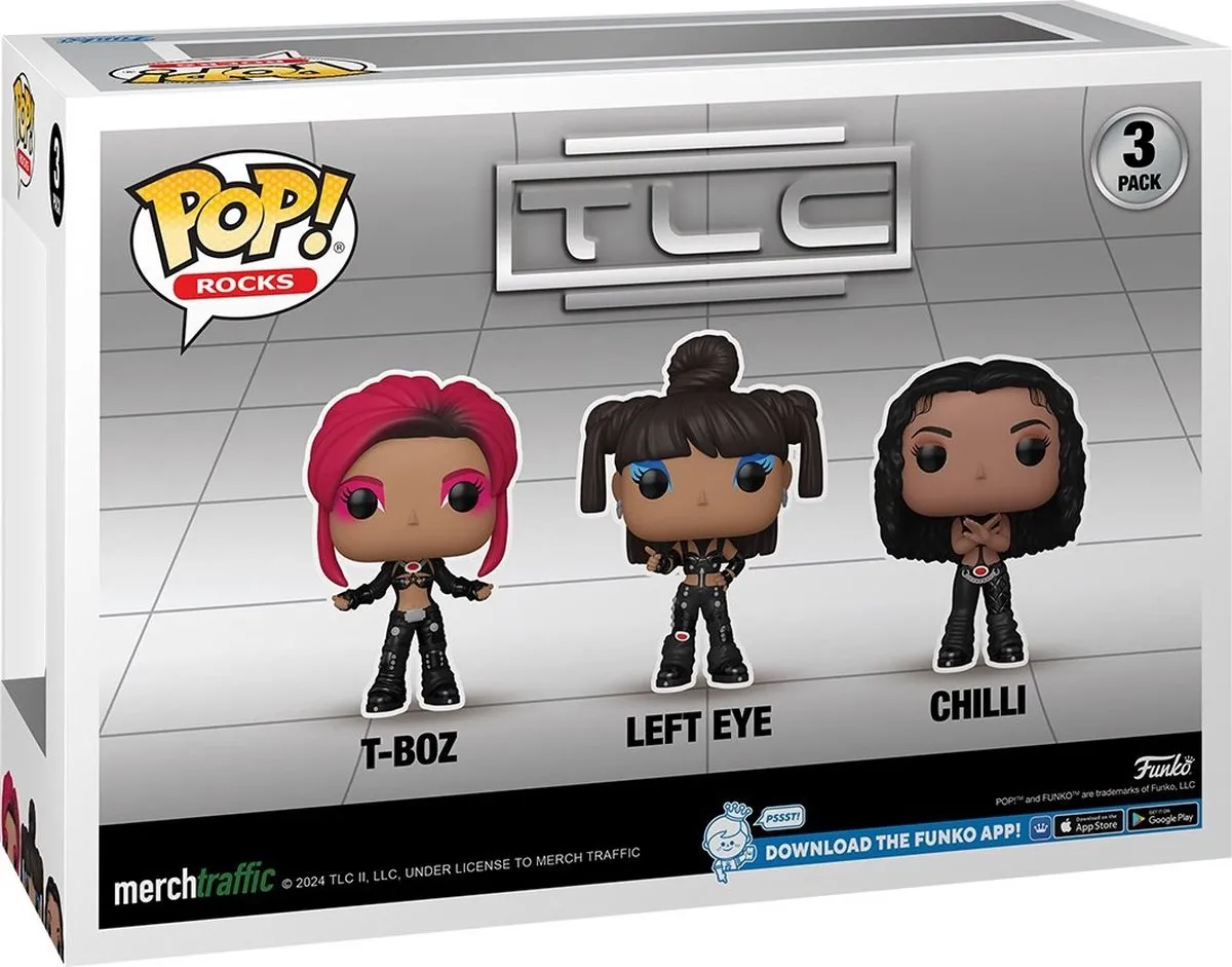 Funko Pop Rocks TLC 3-Pack - T-Boz, Left Eye, Chilli