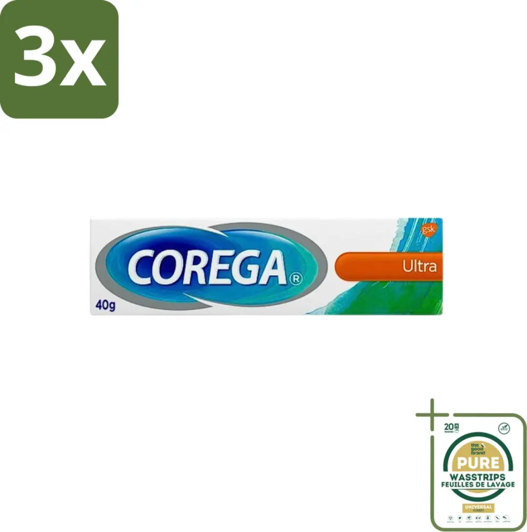 3 x Corega Ultra Kleefcrème