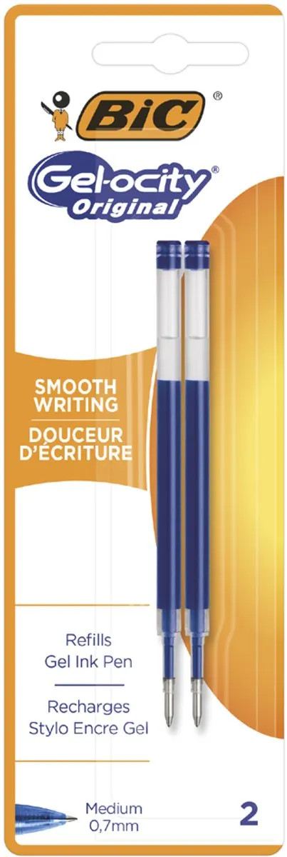 Bic Gelschrijvervulling Zwart - 2 Stuks
