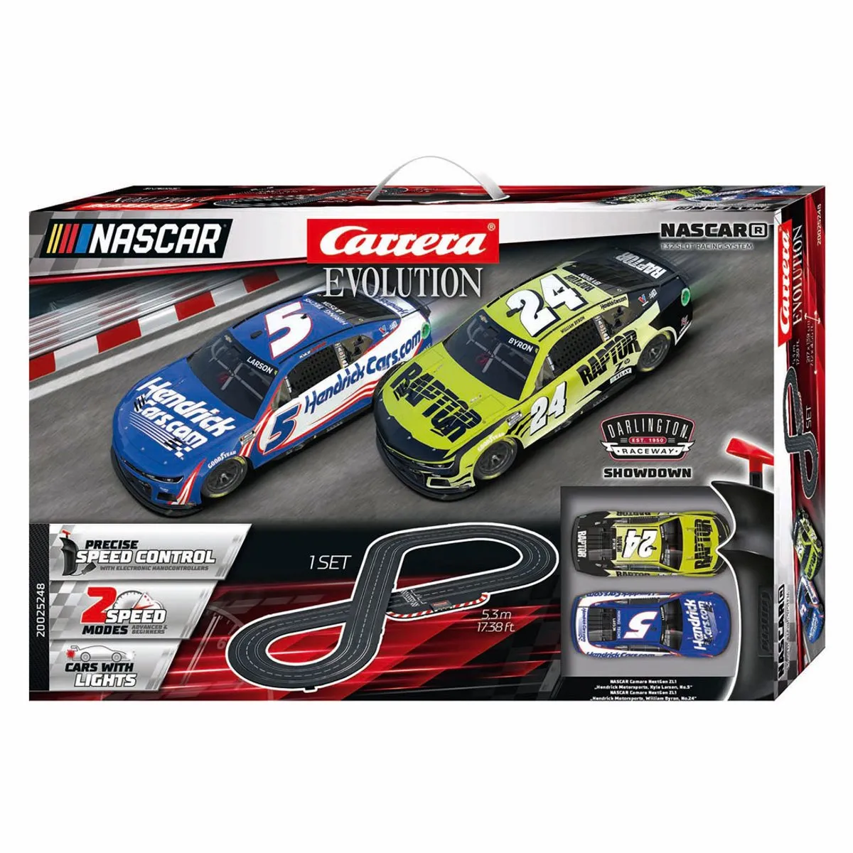 Carrera Racebaan Evolution NASCAR Darlington Showdown Chevrolet Camaro NextGen Z