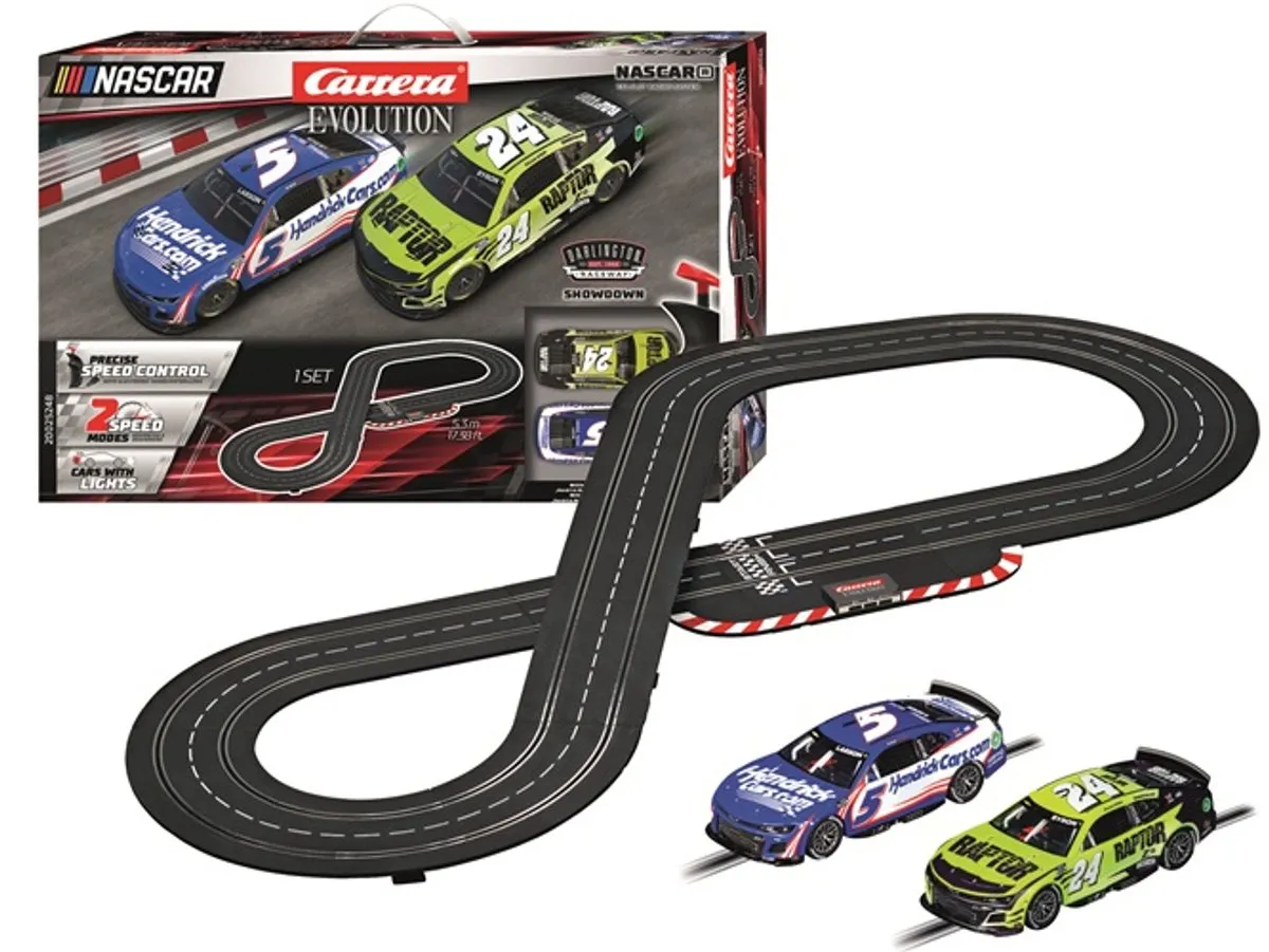 Carrera Racebaan Evolution NASCAR Darlington Showdown Chevrolet Camaro NextGen ZL1 CAR20025248 - 5,3m - Multi