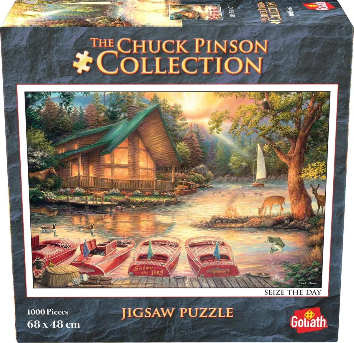 Goliath Chuck Pinson Seize the Day Puzzel 1000 Stuks - Multicolor