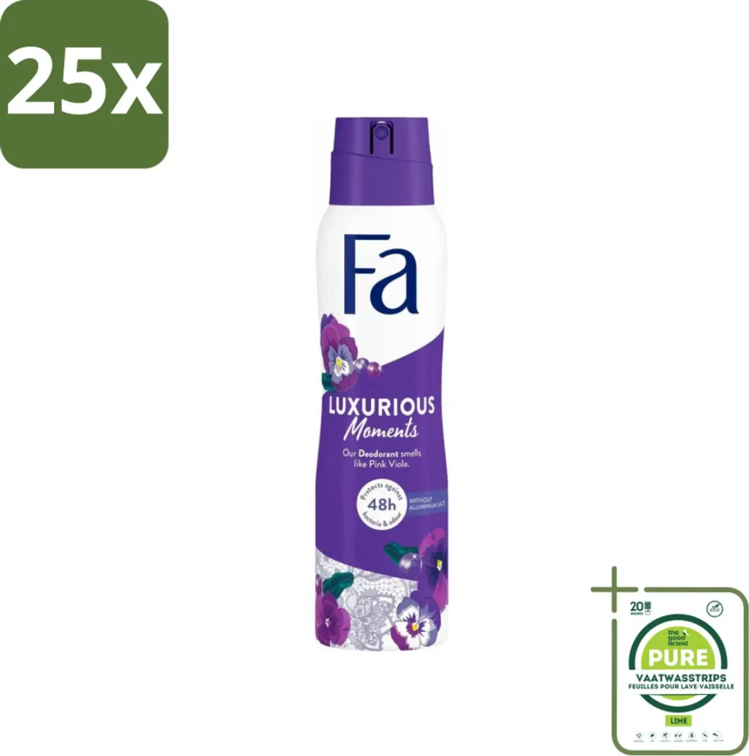 25 x Fa Deodorant Spray Luxurious Viola 150 ml