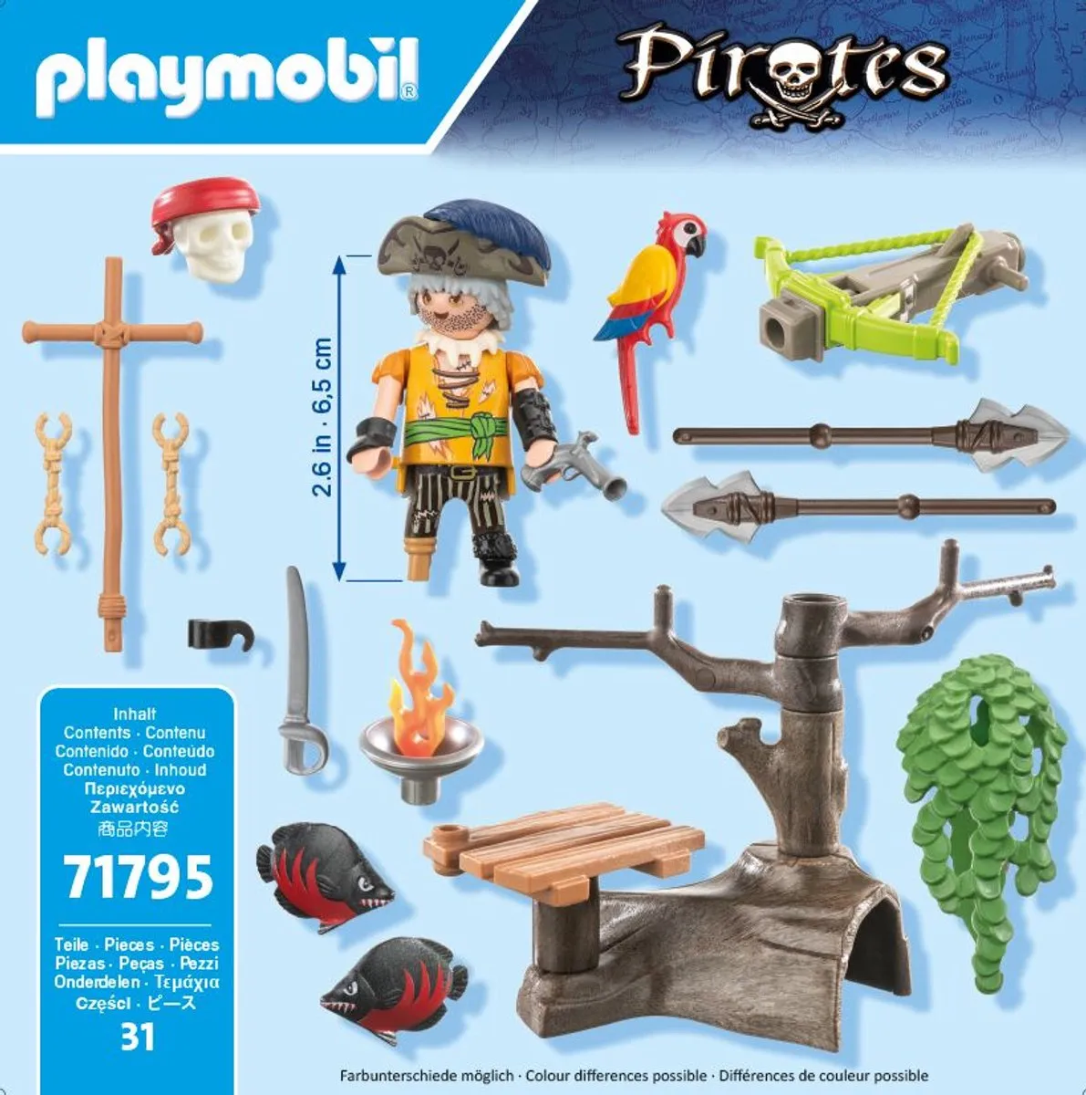 Playmobil Pirates Piraat met Ballista 71795 - Multicolor