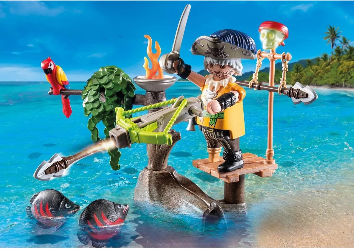 Playmobil Pirates Piraat met Ballista 71795 - Multicolor