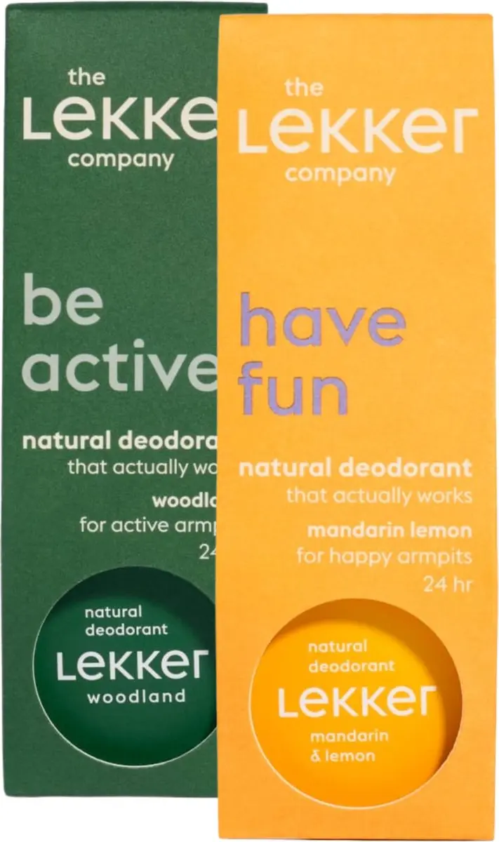 The Lekker Company deodorant crème bestsellers duoverpakking