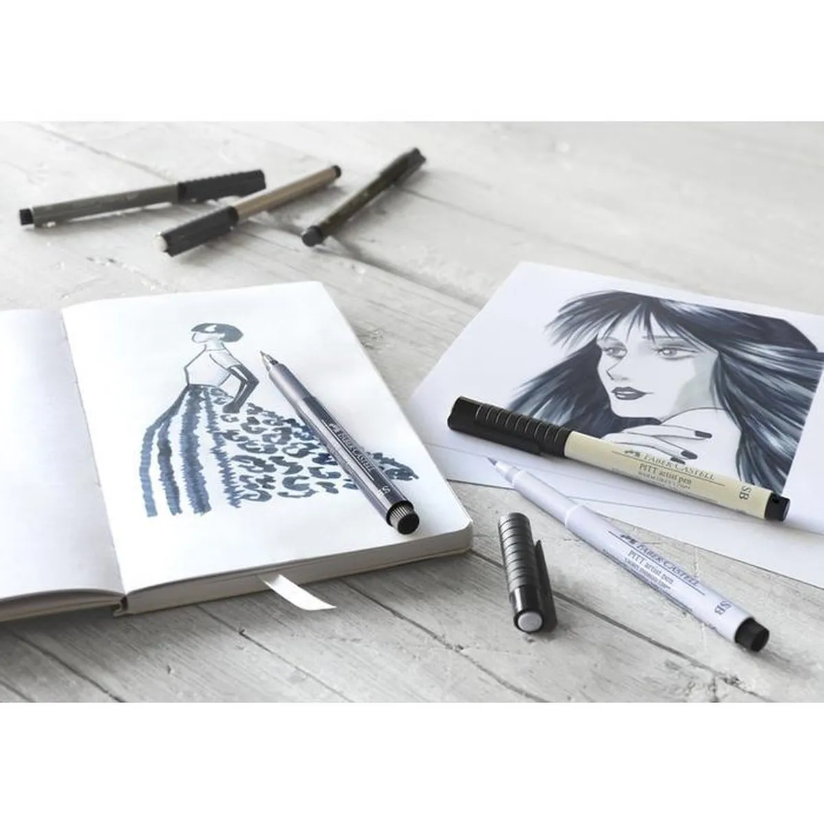 Faber-Castell Pitt Artist Pen Soft Brush 235 Koud Grijs