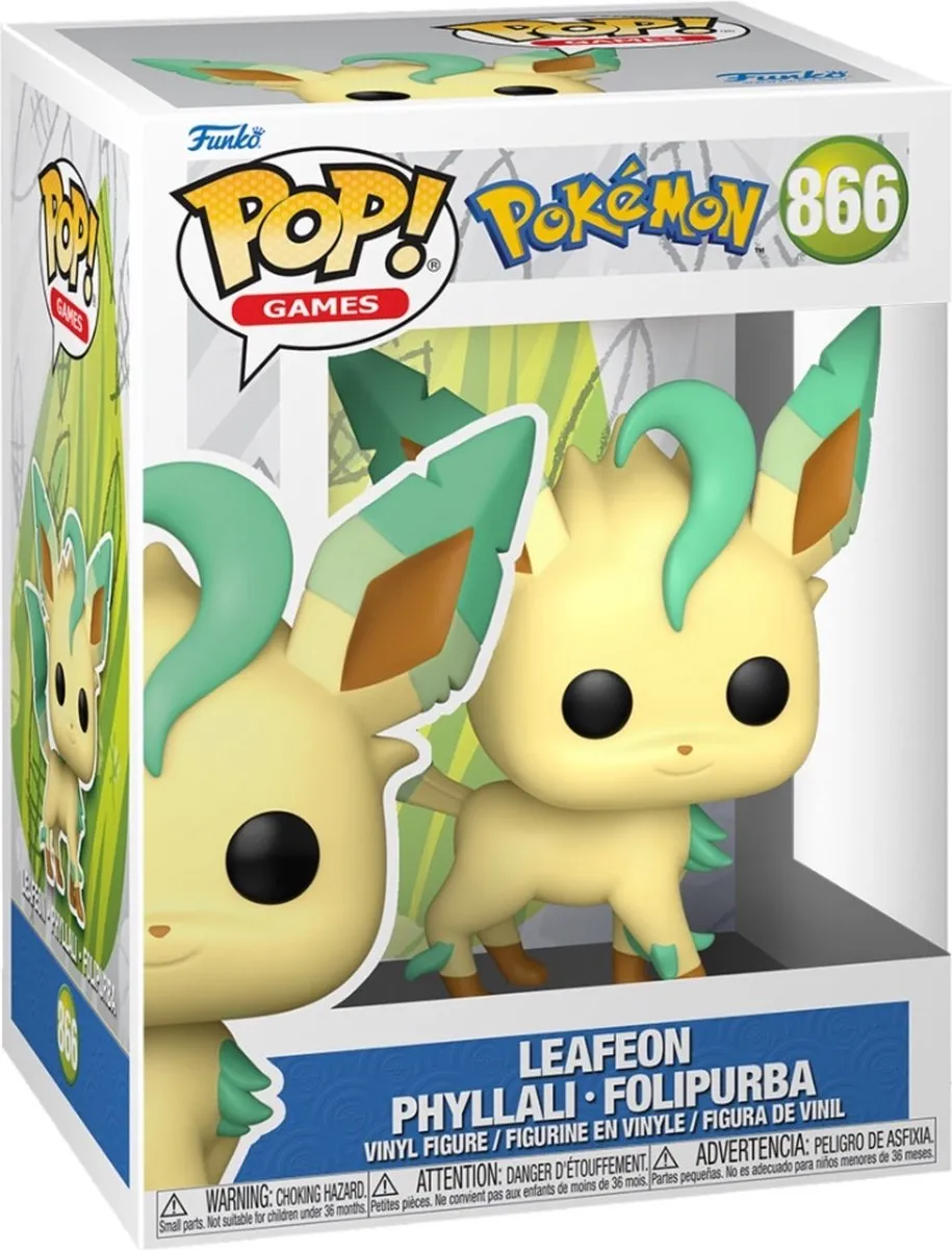 Funko Pop Games Pokémon Leafeon #866 - Multi