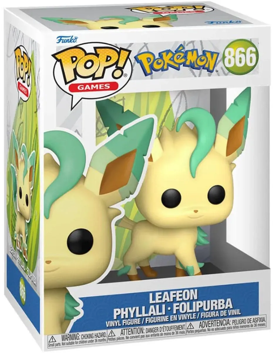 Funko Pop Games Pokémon Leafeon #866 - Multi