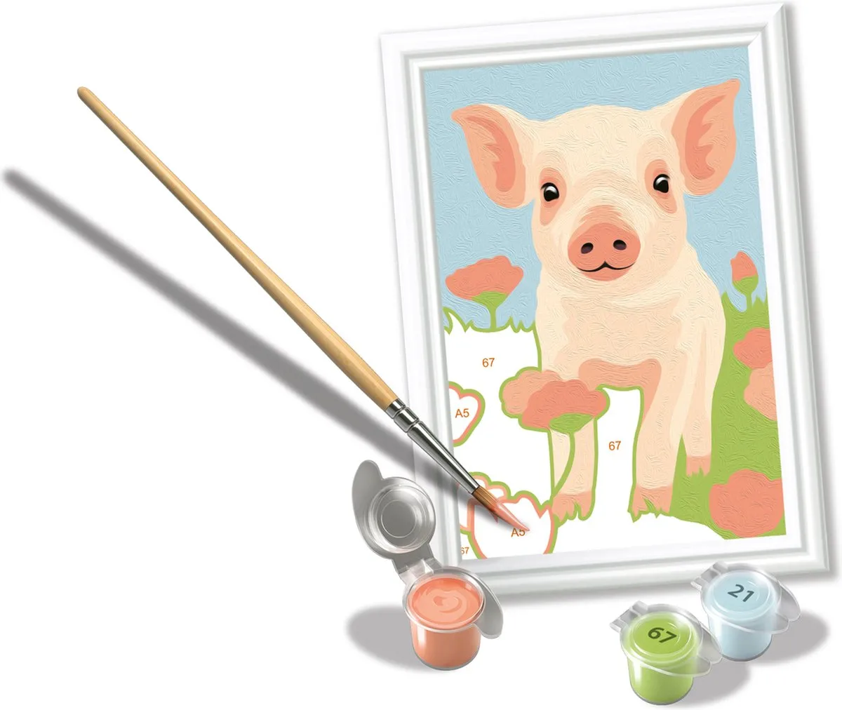 Ravensburger CreArt Cute Piglet Schilderset - Multicolor