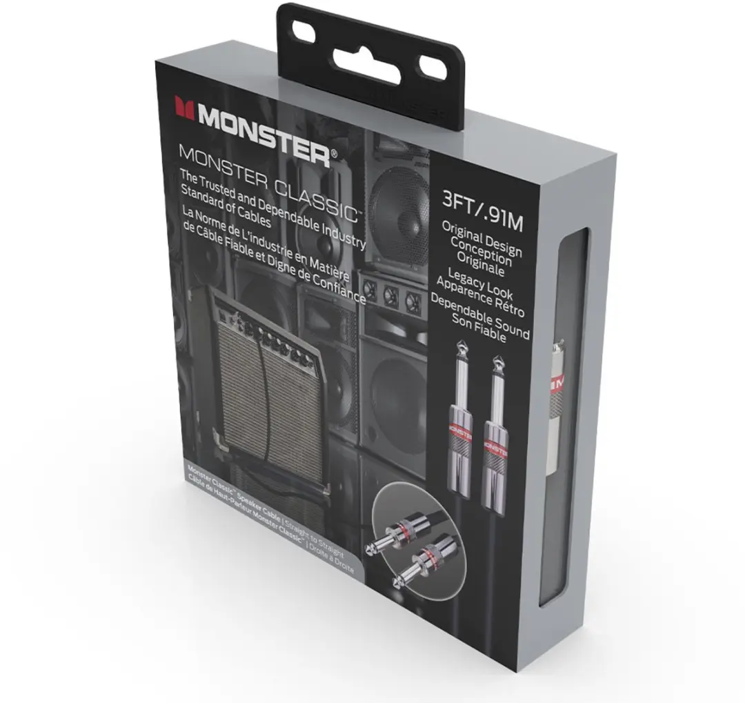 Monster Cable Classic Speakerkabel 600503 - 91cm - Zwart - afbeelding 6 van 6