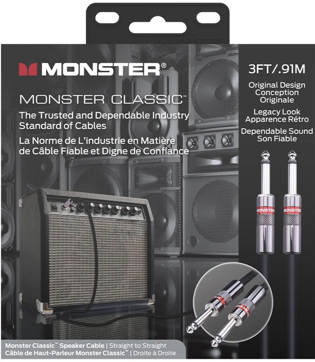 Monster Cable Classic Speakerkabel 600503 - 91cm - Zwart