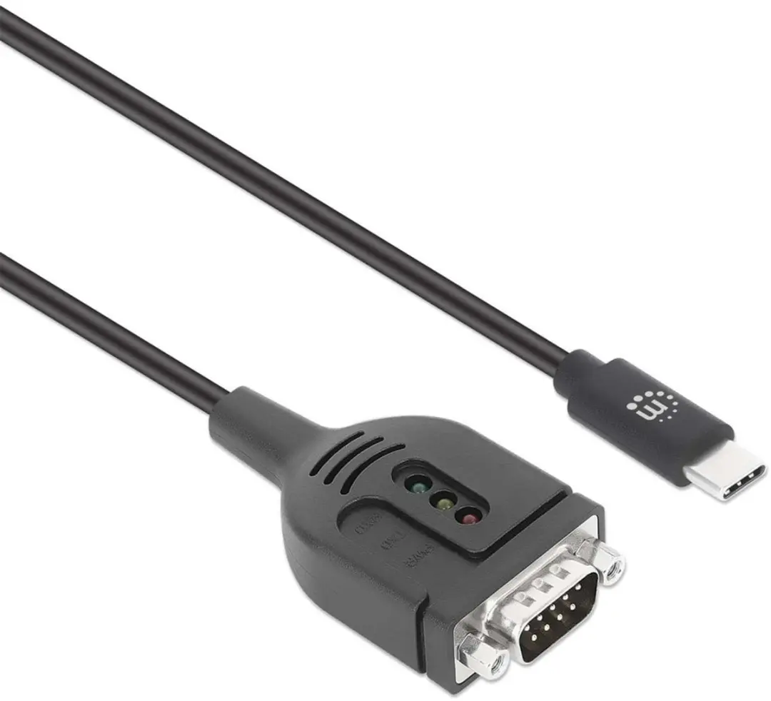 Manhattan 154499 Adapterkabel USB-C naar Serieel 9-polig 100cm - Zwart