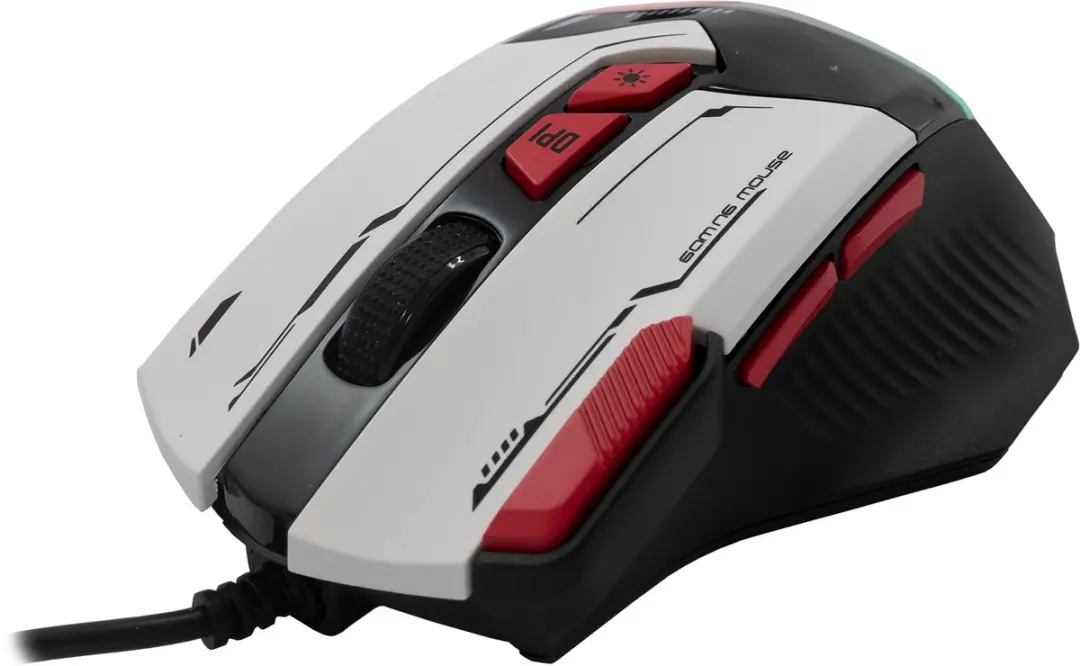 Barracuda MANTA-W Gaming Muis - Wit - afbeelding 6 van 6