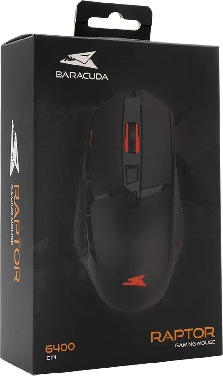 Barracuda Raptor Gaming Muis - 8 Knoppen - Zwart - afbeelding 3 van 6
