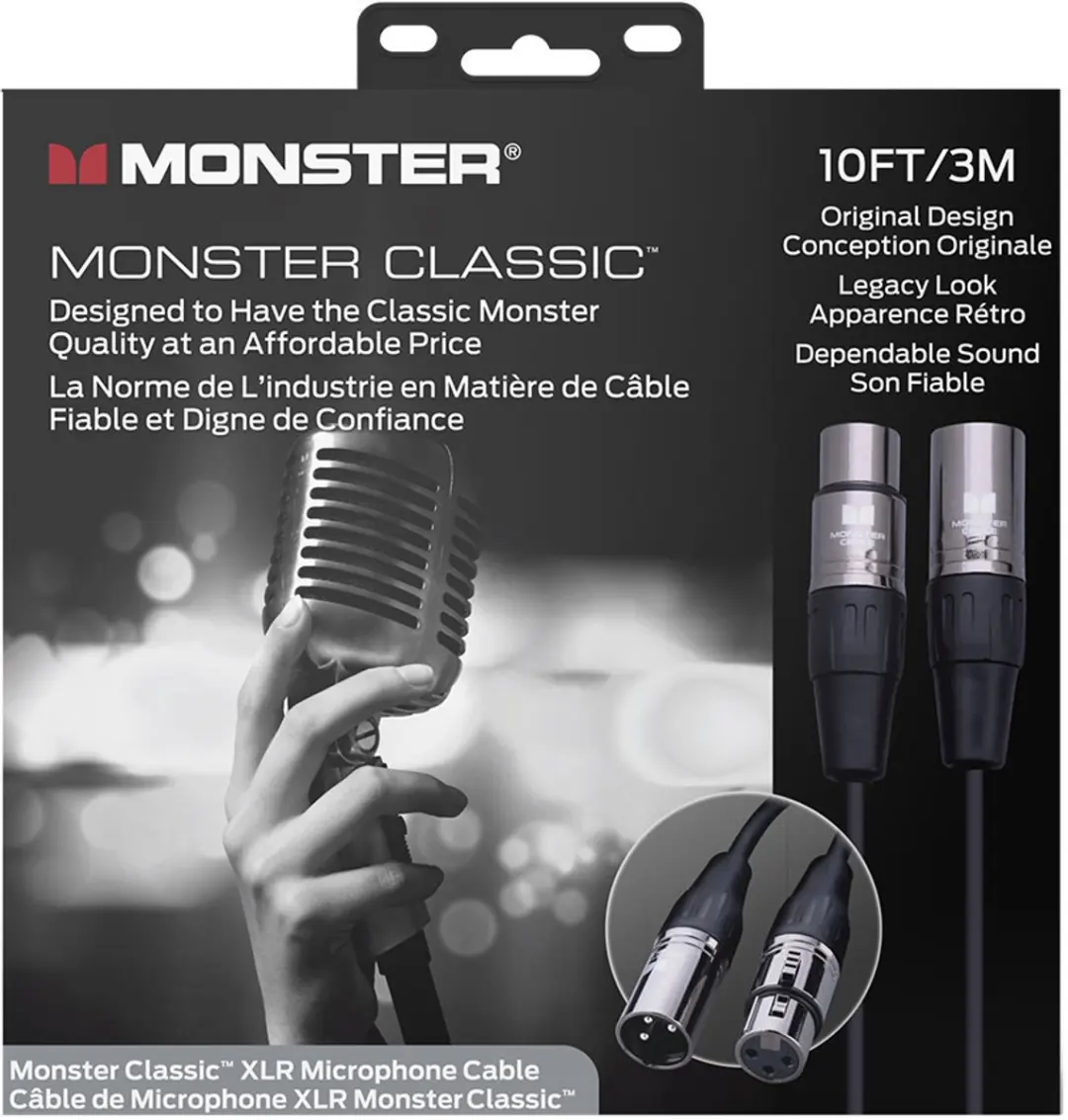 Monster Cable Classic XLR 600500 Microfoonkabel 3m