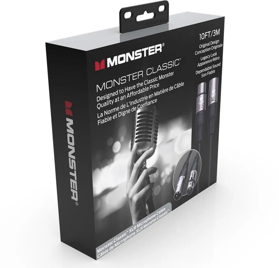 Monster Cable Classic XLR 600500 Microfoonkabel 3m - Zwart