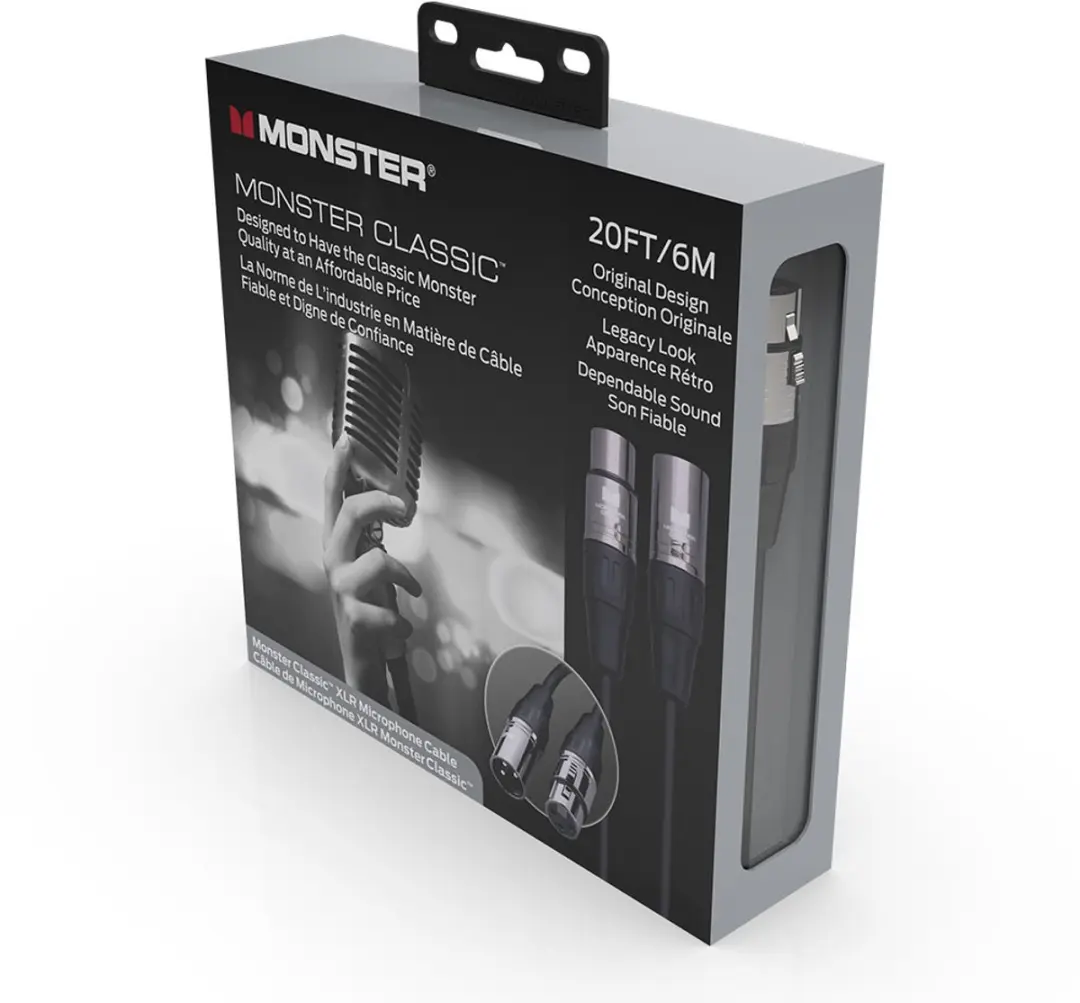 Monster Cable Classic XLR 6m - Zwart