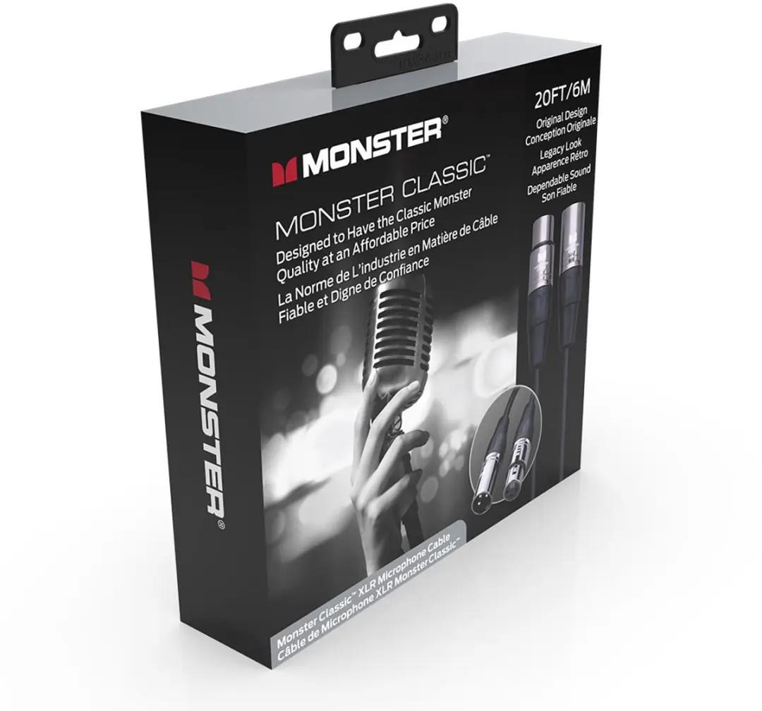 Monster Cable Classic XLR 6m - Zwart