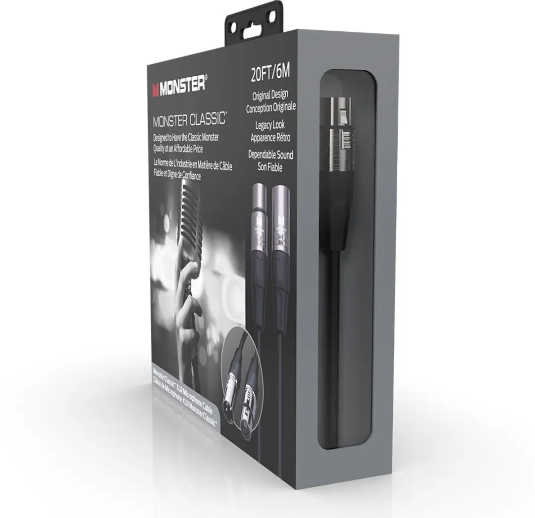 Monster Cable Classic XLR 6m - Zwart