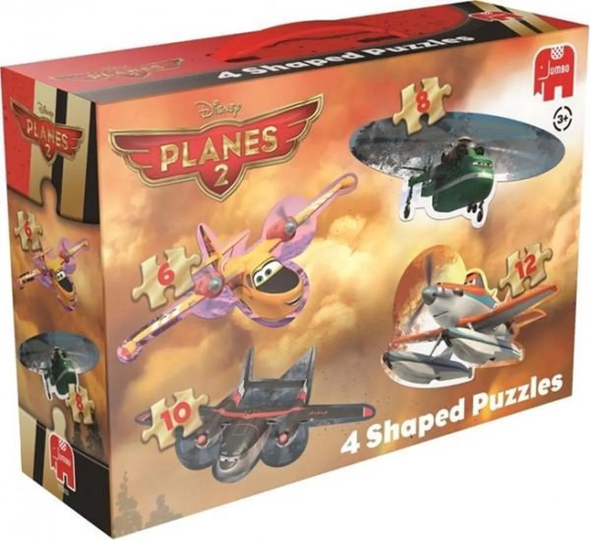 Jumbo Planes 2 4-in-1 Gevormde Puzzel
