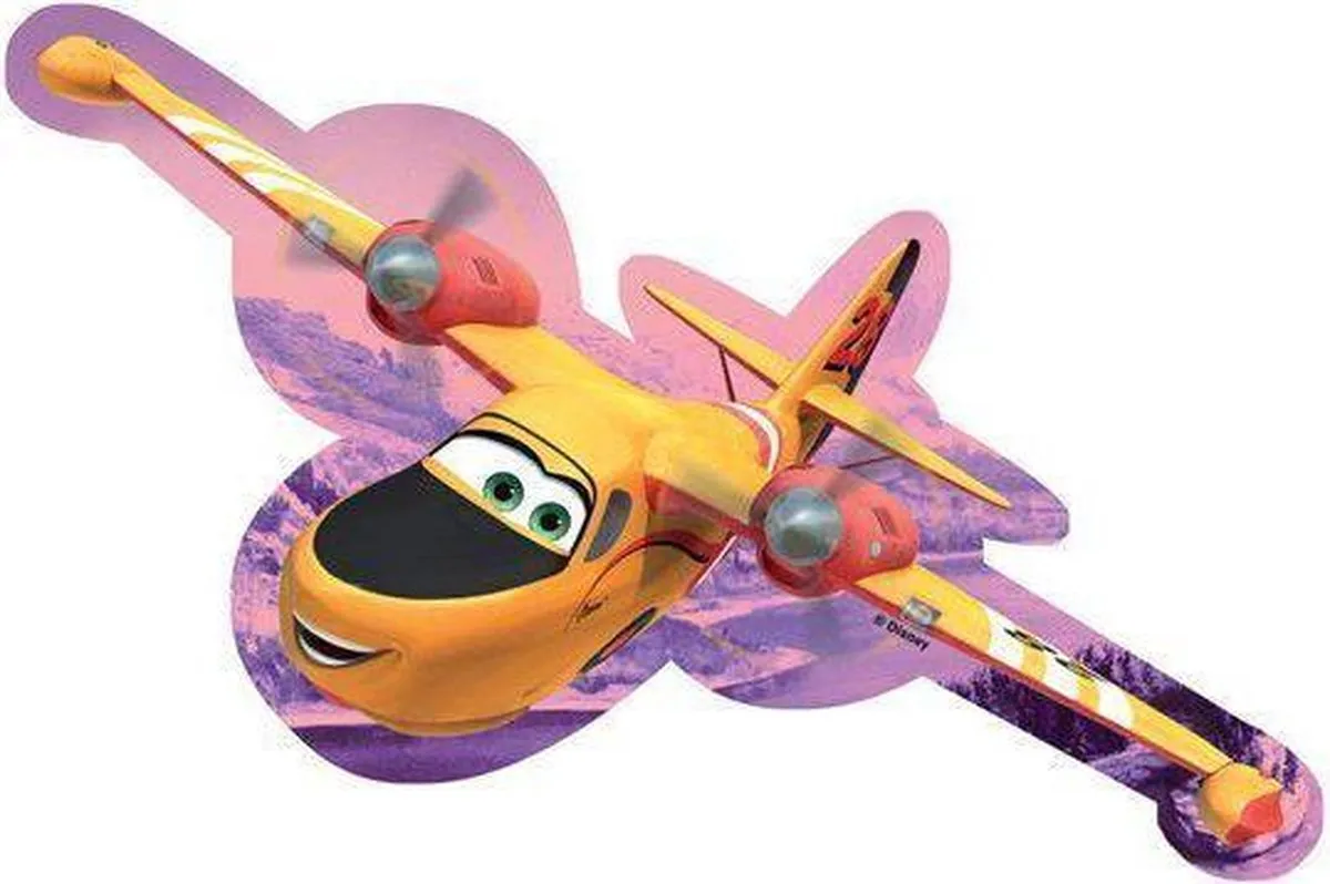 Jumbo Planes 2 4-in-1 Gevormde Puzzel - 6/8/10/12 Stuks - Zwart Eagle