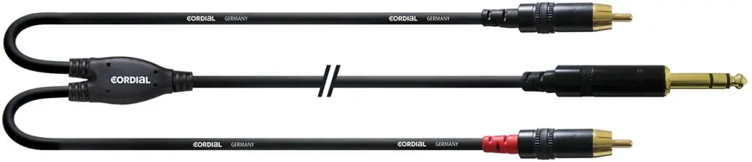 Cordial Insertkabel Cinch 6m CFY 6 VCC - Zwart - afbeelding 3 van 5