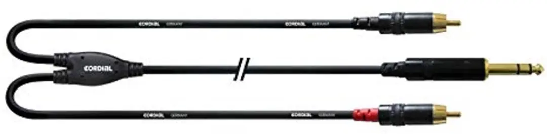 Cordial Insertkabel Cinch 6m CFY 6 VCC - Zwart - afbeelding 2 van 5