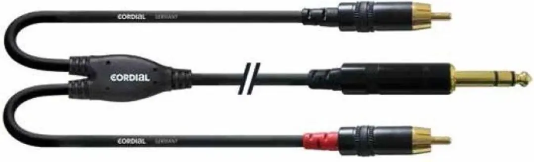 Cordial Insertkabel Cinch 6m CFY 6 VCC - Zwart - afbeelding 5 van 5